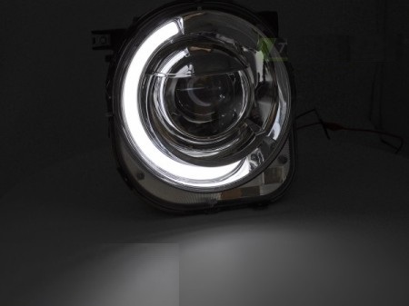 Koplampen Jeep Renegade 2014- Tube Zwart