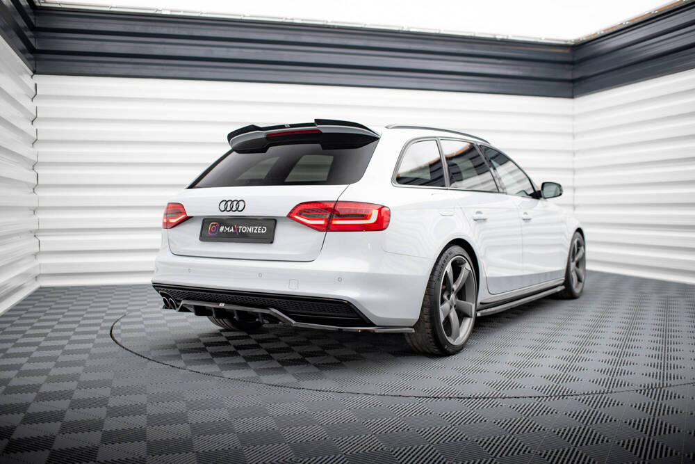 Diffuser Audi A4 Competition B8 FL Maxton Glans Zwart
