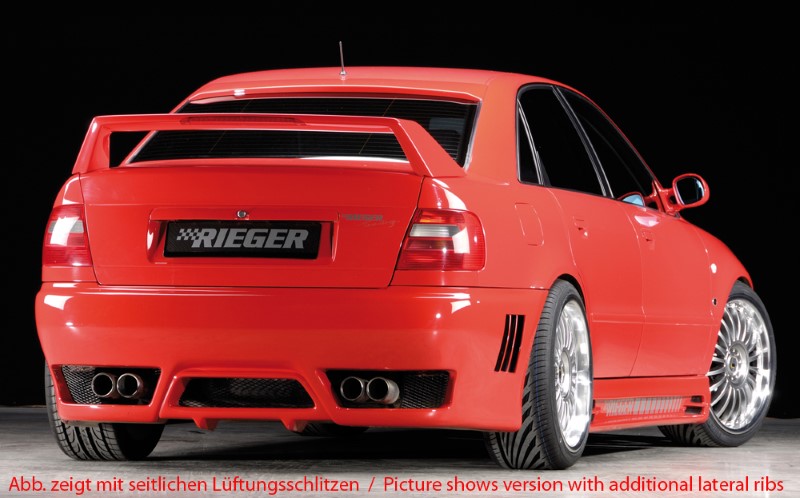 Achterbumper Audi A4 B5 zonder zijdelingse intakes zonder PDC ni