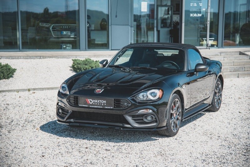 Voorspoiler Fiat 124 Spider Abarth Glanzend Zwart