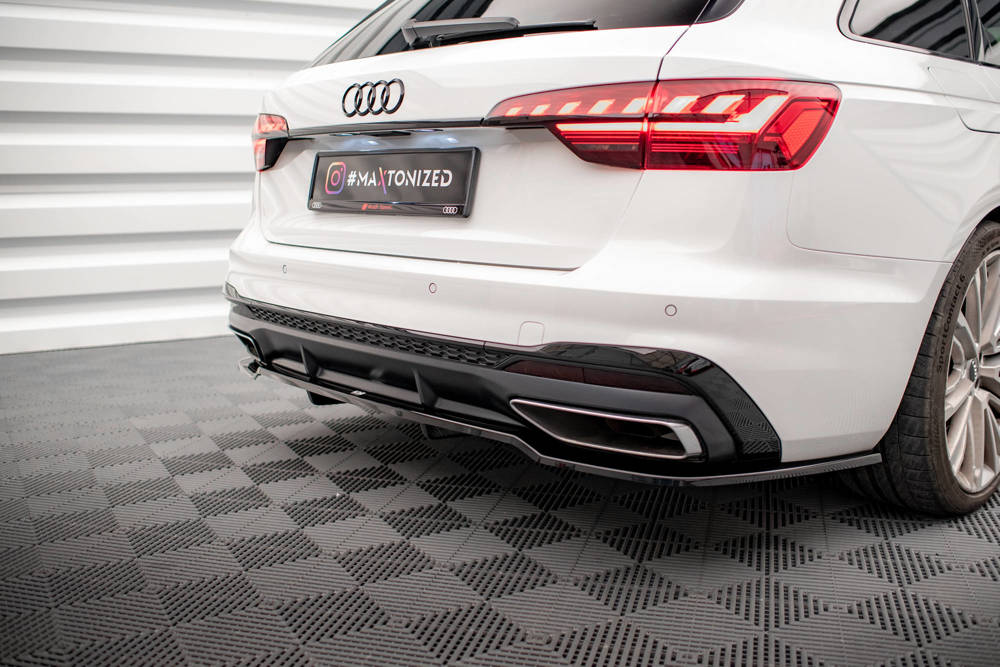 Diffuser Audi A4 B9 Facelift S-Line Maxton Glans Zwart