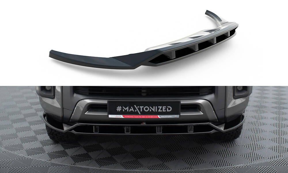 Voorspoiler Toyota Hilux Invincible Mk8 FL Maxton Glans Zwart