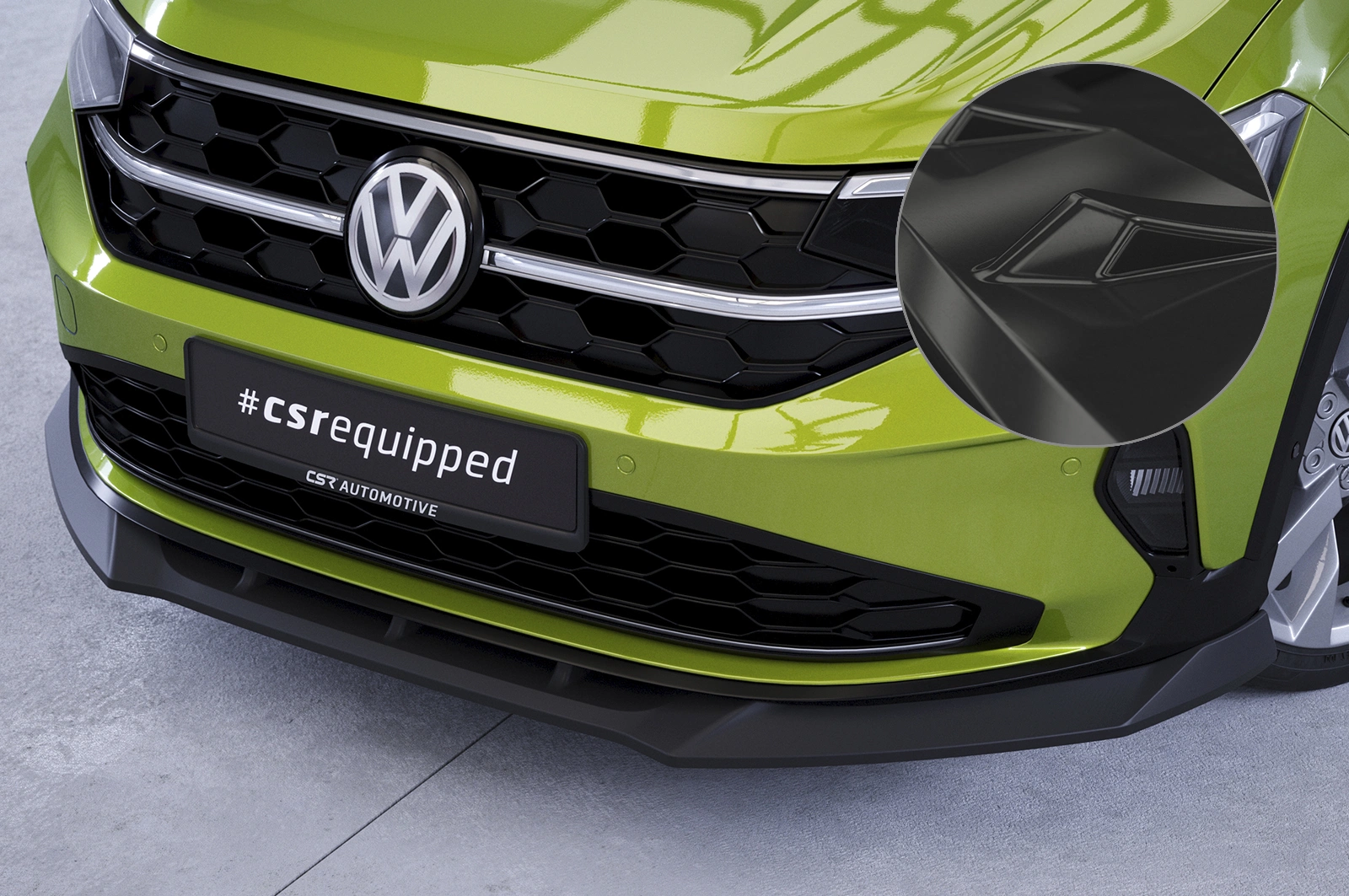 Voorspoiler VW Taigo (Typ CS) Glans Zwart (2021–) CSR