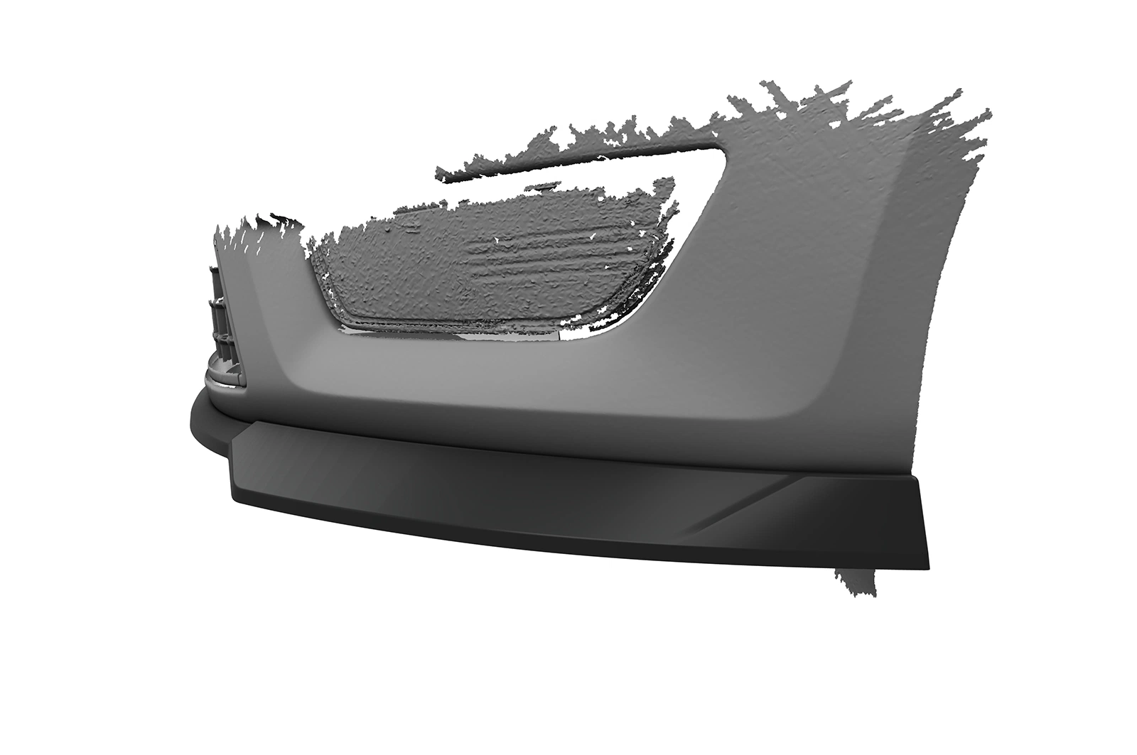 Voorspoiler Ford Mondeo MK4 (BA7) glans zwart