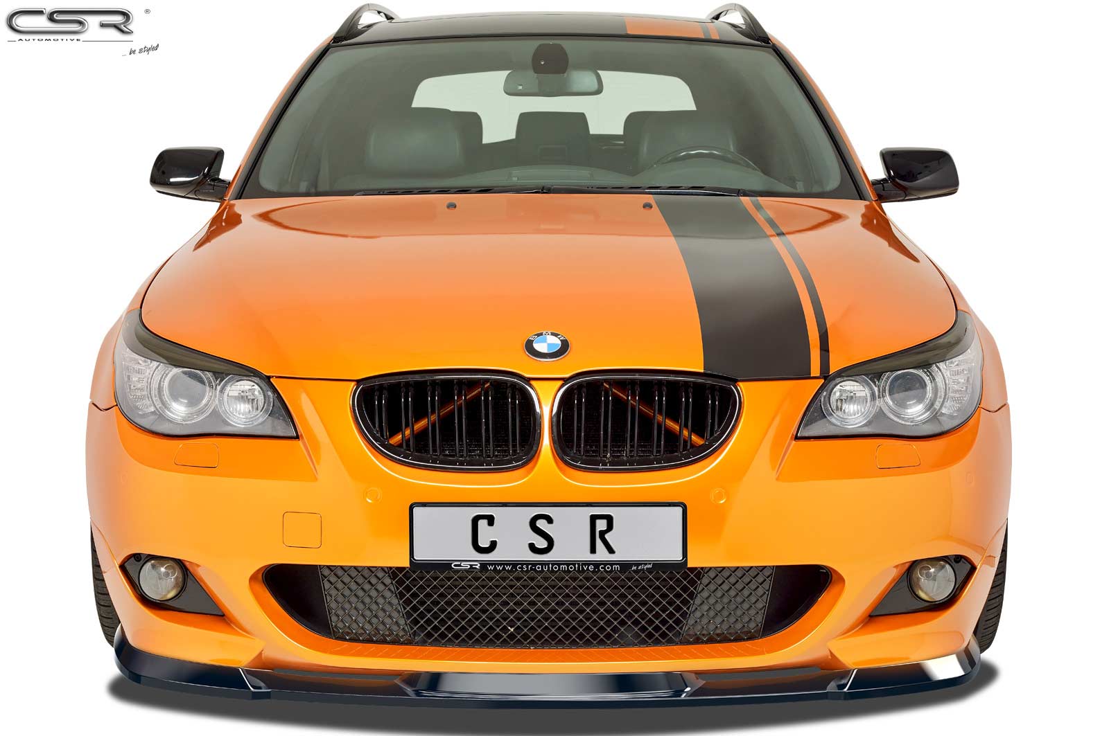 Voorspoiler BMW 5er E60/E61 M-pakket CSR Zwart Gelakt