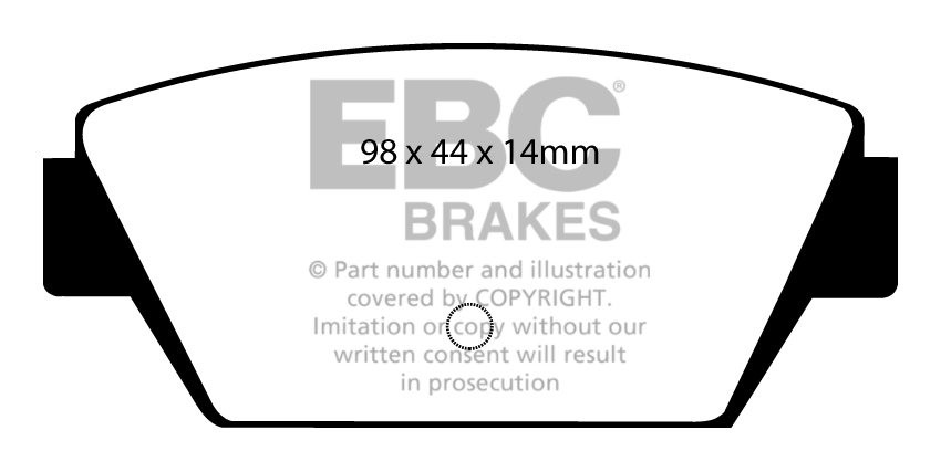 EBC Brakes MITSUBISHI Galant 1.8 (E32A) 90-92 Remblokken achterz