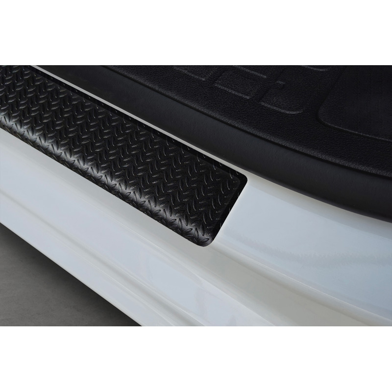 Aluminium onderste Instaplijsten 'Riffled Plate'  Toyota Proace Verso II, Citroen Spacetourer 2016- / Peugeot Expert 4d 2016-2021 & FL 2021- / Peugeot Traveller 2016-, Citroën Jumpy 4d 2016- / Opel Vivaro III, Opel Zafira Life 2019- - 4-delig - Zwart