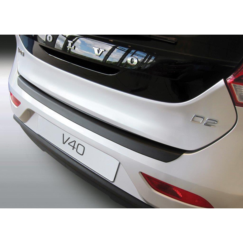 ABS Achterbumper beschermlijst  Volvo V40 5 deurs 6/2012- Zwart