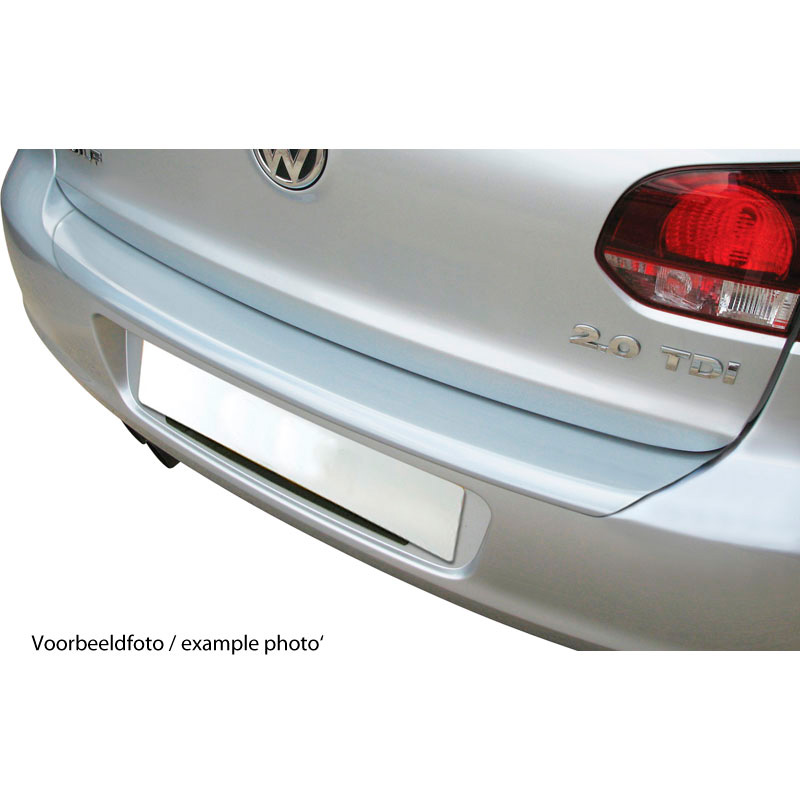 ABS Achterbumper beschermlijst  Ssang Yong Musso 2018- 'Ribbed' Zilver
