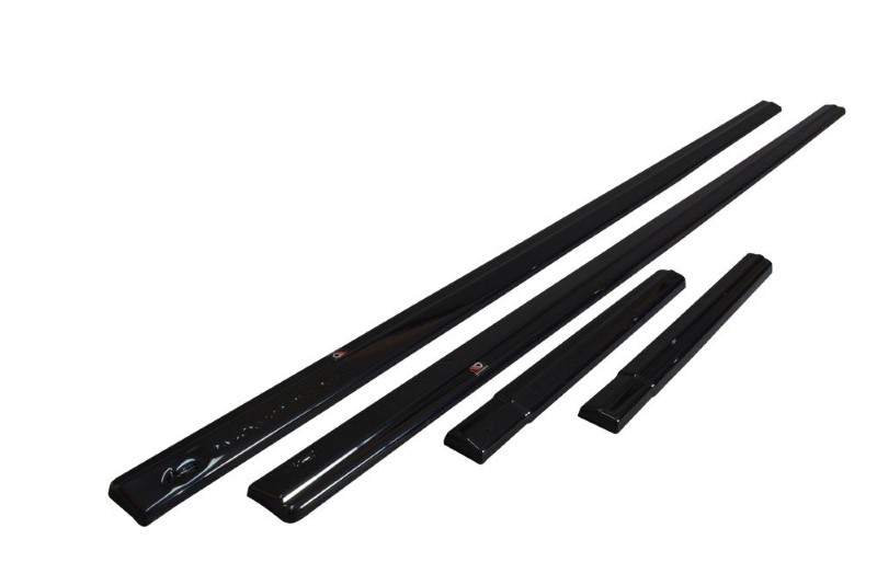Zijskirts Diffusers Ford Transit Custom Mk1 FL Glanzend Zwart