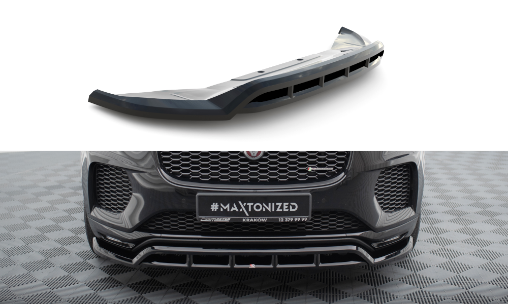 Voorspoiler Jaguar E-Pace R-Dynamic Maxton Glans Zwart