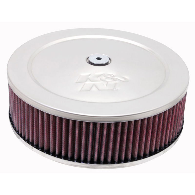 K&N luchtfilter rond - 67mm aansluiting, 229mm diameter, 105mm hoogte (60-1080)