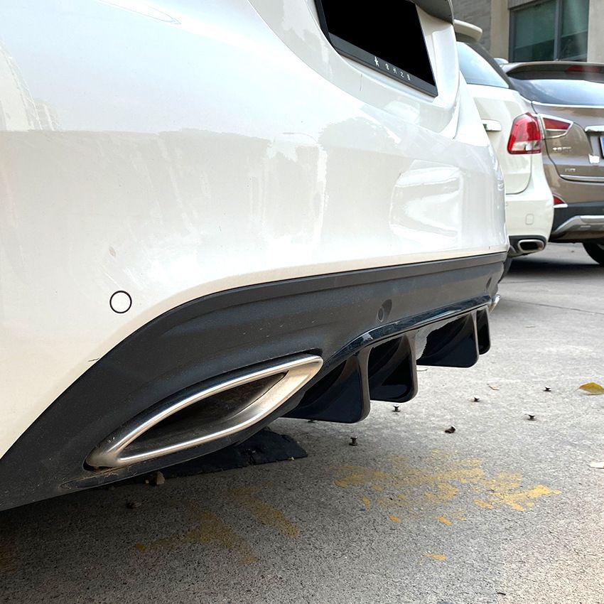 Diffuser Mercedes C Klasse W205 AMG Line Glans Zwart