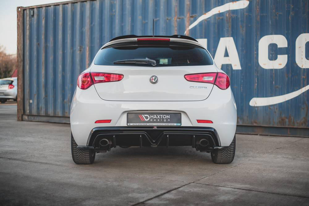 Diffusor Alfa Romeo Giulietta Facelift Glanzend Zwart Duplex