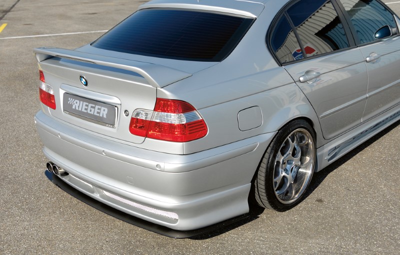 Spoilerzwaard voor Achterbumper Diffusor BMW E46 Sedan vanaf 2002 Rieger
