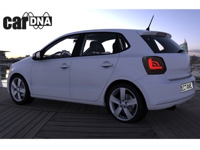 Achterlichten VW Polo 6R 09- Zwart/Smoke LED Cardna Dynamic