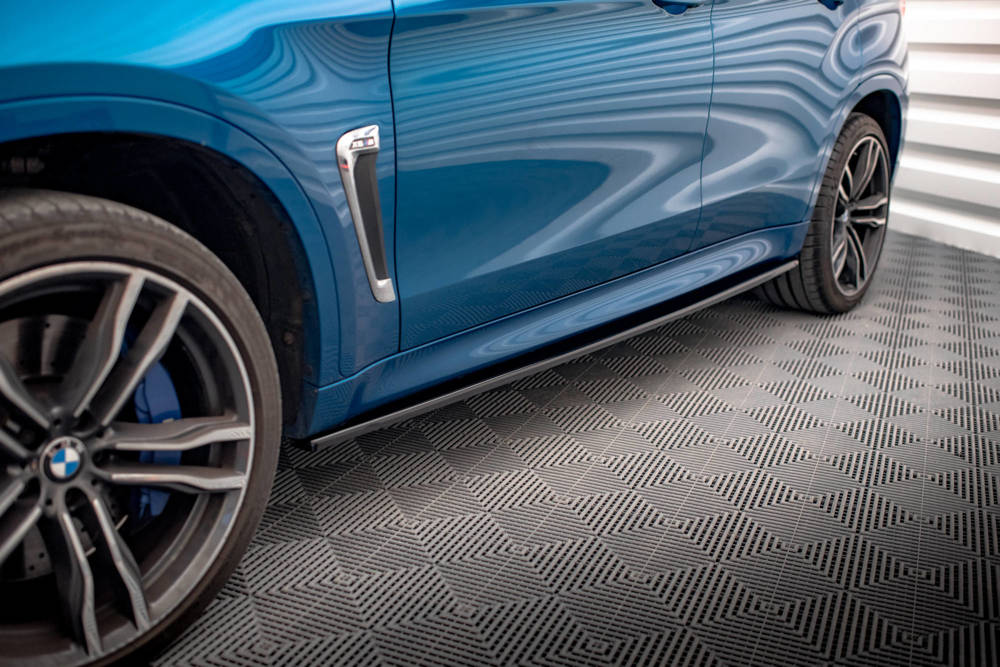 Zijskirts BMW X6M F86 Maxton Glans Zwart
