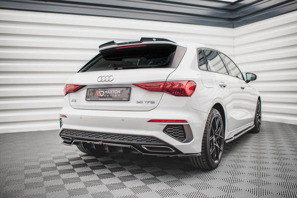 Diffuser Audi A3 8Y S-line Maxton Glans Zwart