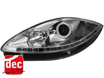 Koplampen Seat Leon / Altea / Toledo 05-09 Devil Eyes real DRL LED
