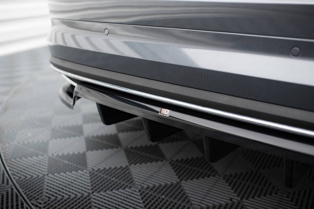 Diffusor Skoda Kodiaq Mk1 Facelift Sportline Maxton Design glans zwart