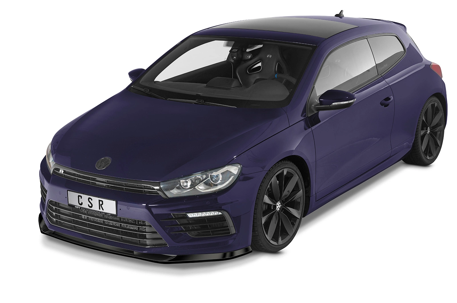 Voorspoiler VW Scirocco (Typ 13) R glans zwart
