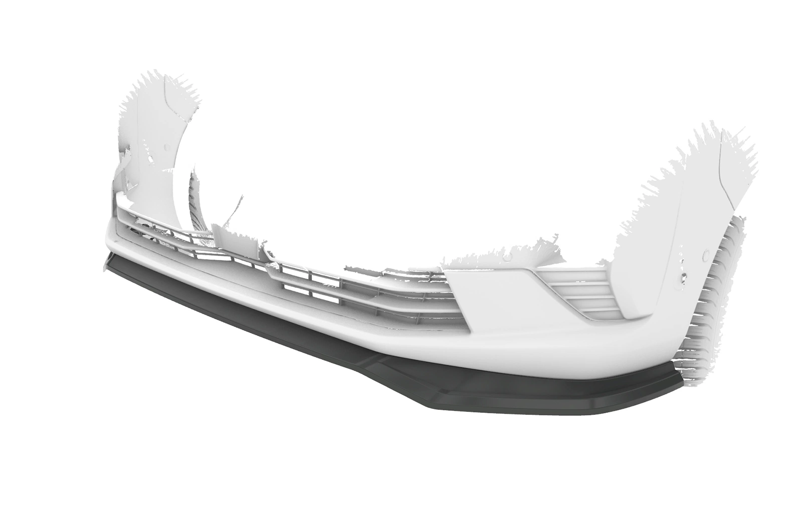Voorspoiler Opel Zafira Life glans zwart