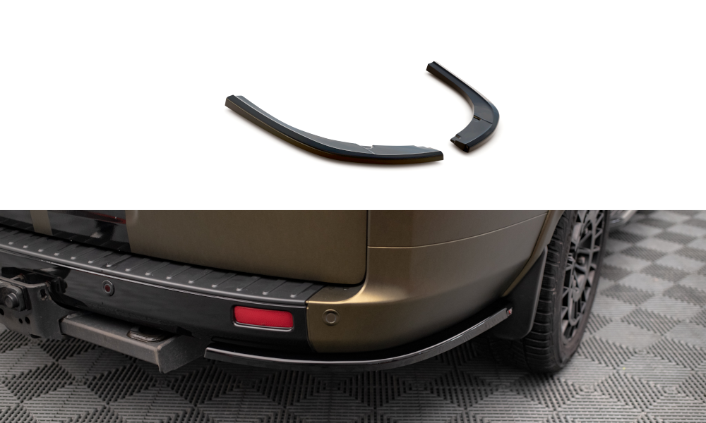 Zijdiffusers Ford Tourneo Custom Facelift 2018 - 2023  Maxton Glans Zwart