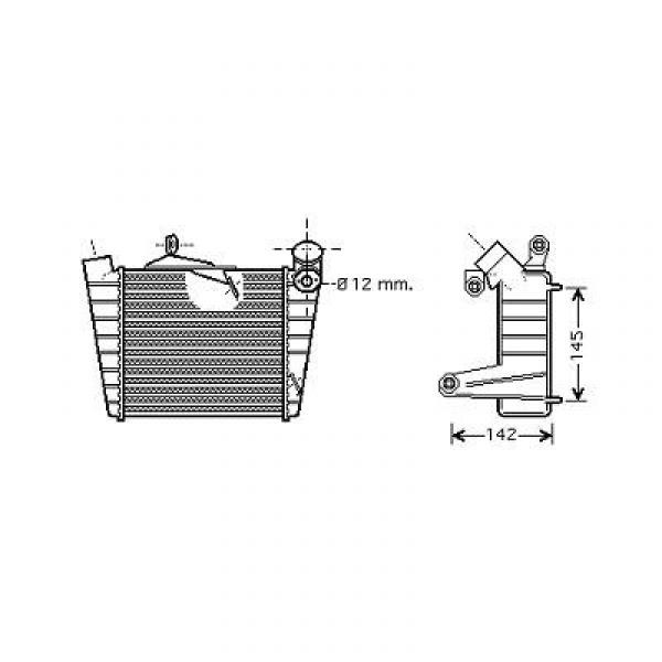 Intercooler FABIA 01->> 183x191x64 CORDOBA/IBIZA/POLO 01->>