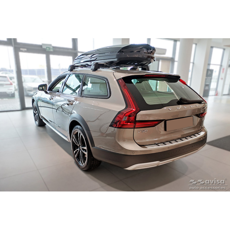 RVS Achterbumperprotector  Volvo V90 II 2016- (incl. Cross Country) 'STRONG EDITION'
