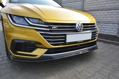 Voorspoiler V.1 Volkswagen Arteon Maxton Zwart Glans
