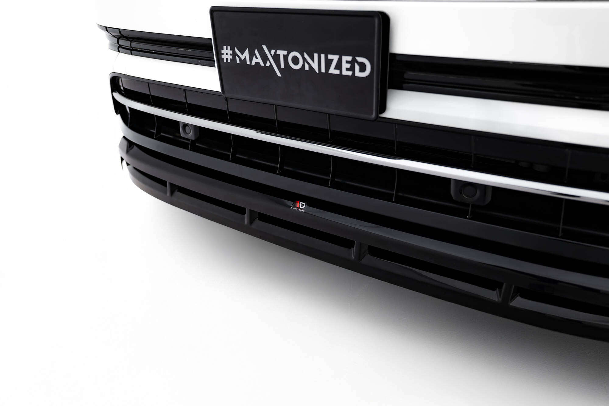 Voorspoiler Volkswagen Atlas R-Line MK1 Facelift 2 Maxton Glanzend zwart