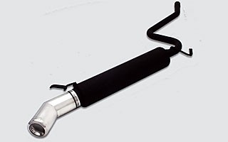 Einddemper Fiat Cinquecento 1992-1998 RVS eindstuk 60mm rond