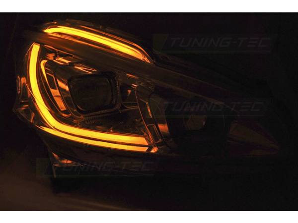 Koplampen Peugeot 208 12-15 Tube Chroom