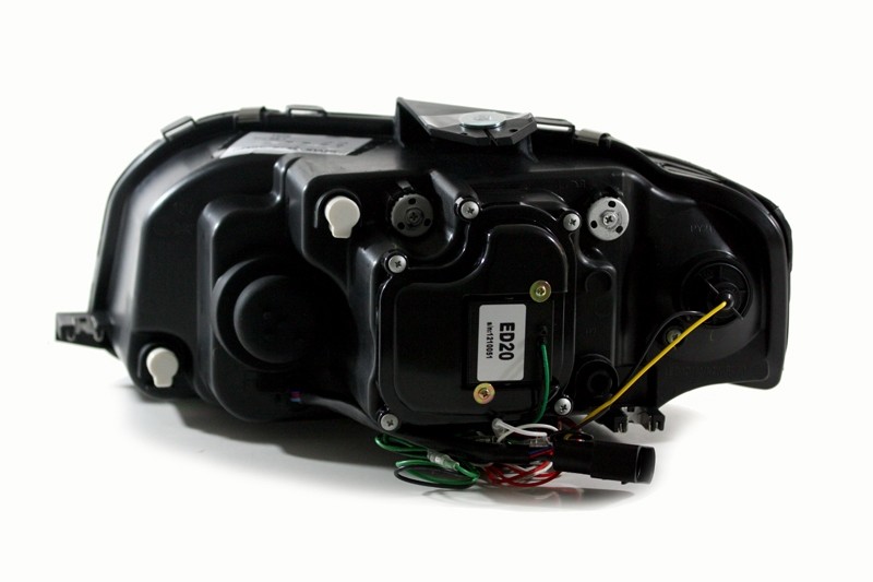 Koplampen Audi A3 8P 03-08 Tube Light LED Zwart