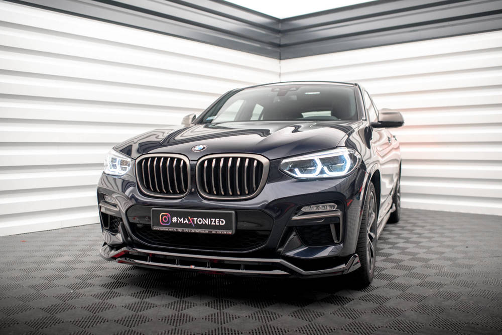 Voorspoiler BMW X4 M-Pack G02 Maxton Glans Zwart