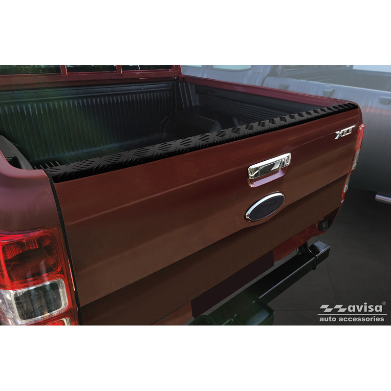 Aluminium Pickup Achterklep beschermlijst  Ford Ranger 2011-2022 - Zwart