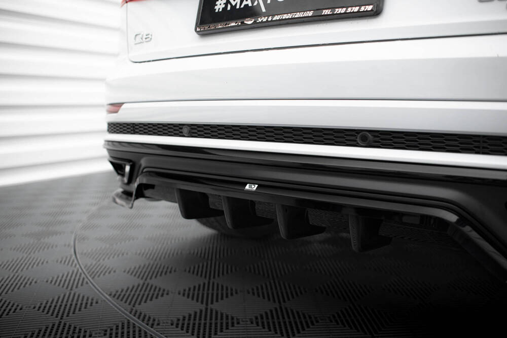 Diffuser Audi Q8 S-Line Maxton Glans Zwart