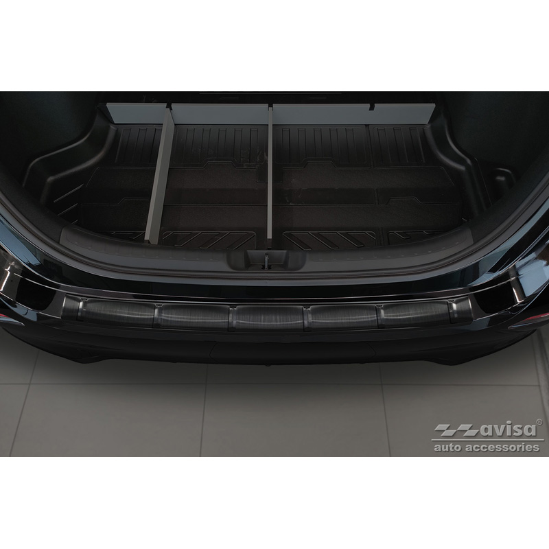 Zwart RVS Achterbumperprotector  Honda Civic XI HB 2022- 'Ribs'