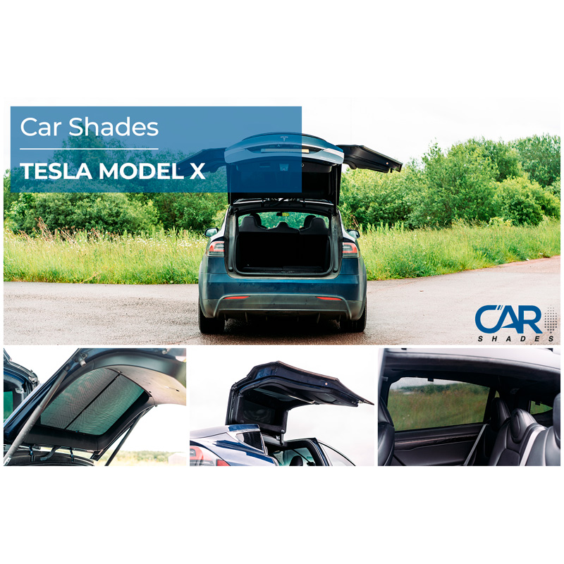 Set Car Shades  Tesla Model X 5 deurs 2016- (8-delig)
