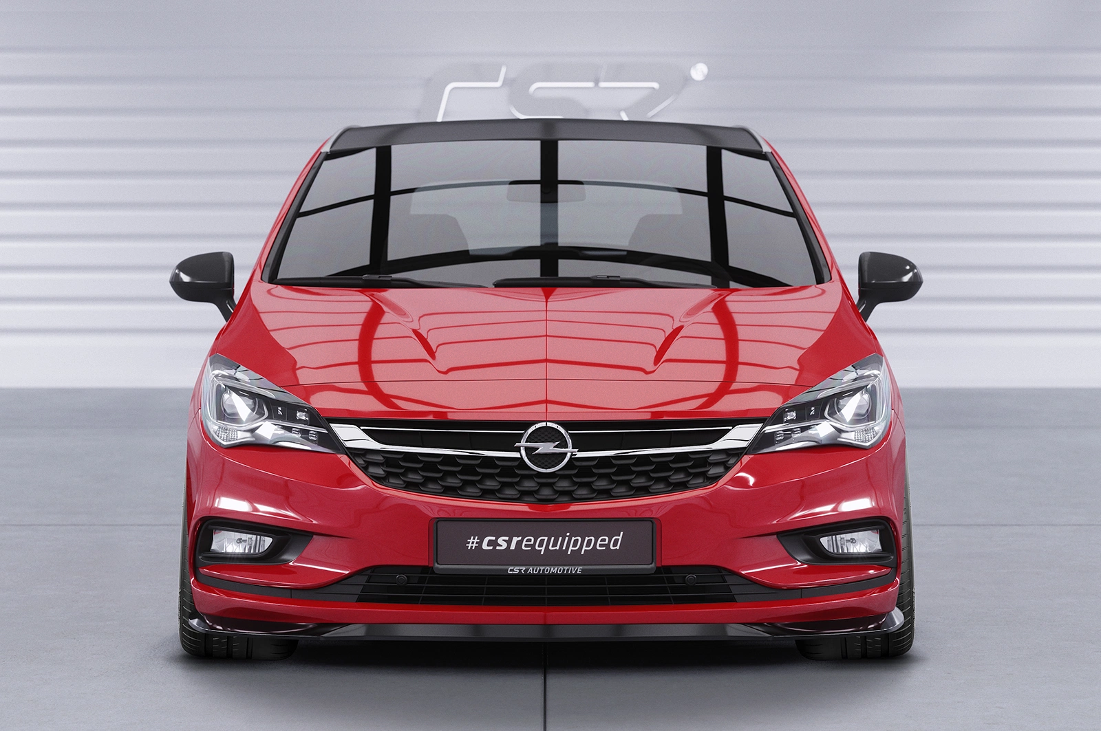 Voorspoiler Opel Astra K Glans Zwart – 2015–2019