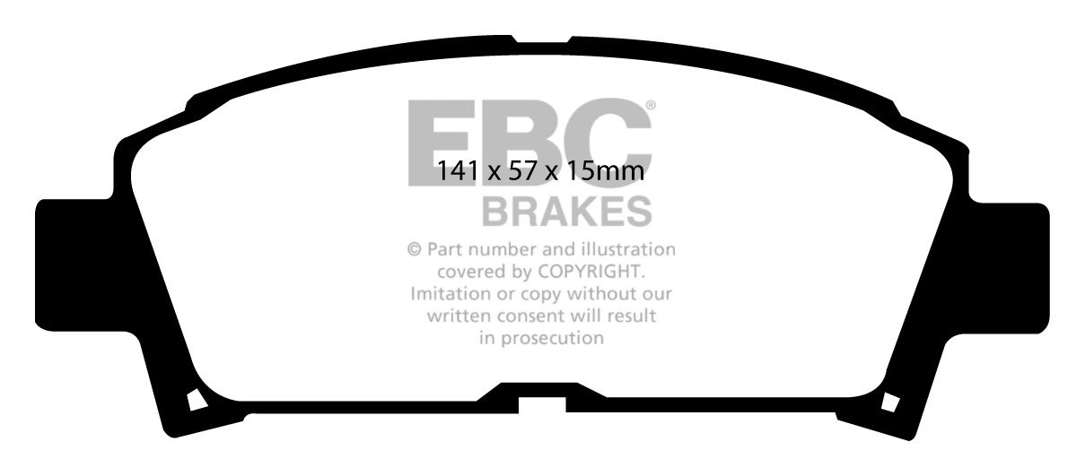 EBC Brakes TOYOTA Avensis 1.8 (ZZT221) 2000-2001 Remblokken voor