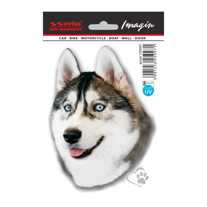 Auto Tattoo Sticker Husky - 11x15,5cm