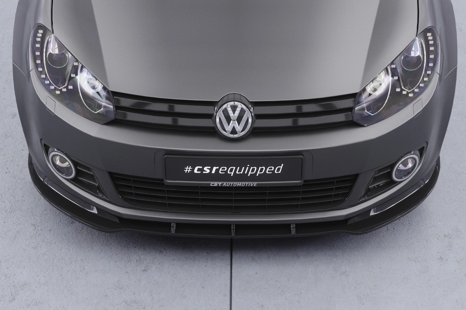 Voorspoiler VW Golf 6 glans zwart   2008-2012