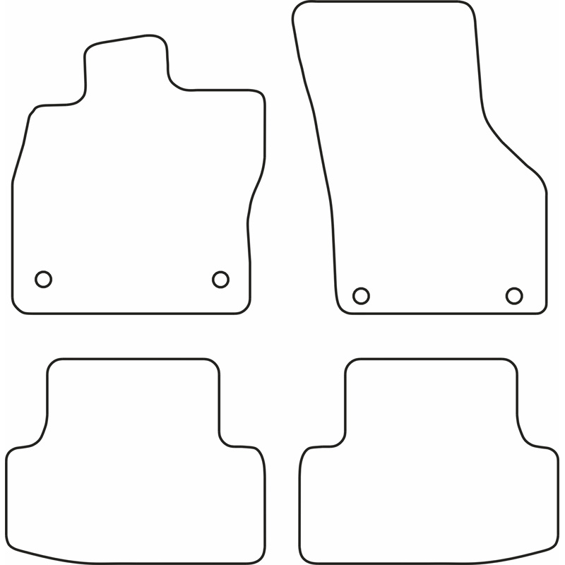 Automatten Velours  Audi A3 (8Y) Sedan/Sportback 2020- excl. eTFSi/MHEV