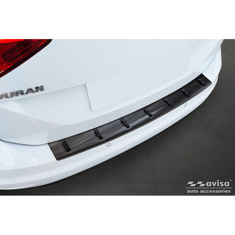 Avisa Zwart RVS Achterbumperprotector  Volkswagen Touran III 2015- incl. R-Line 'STRONG EDITION'