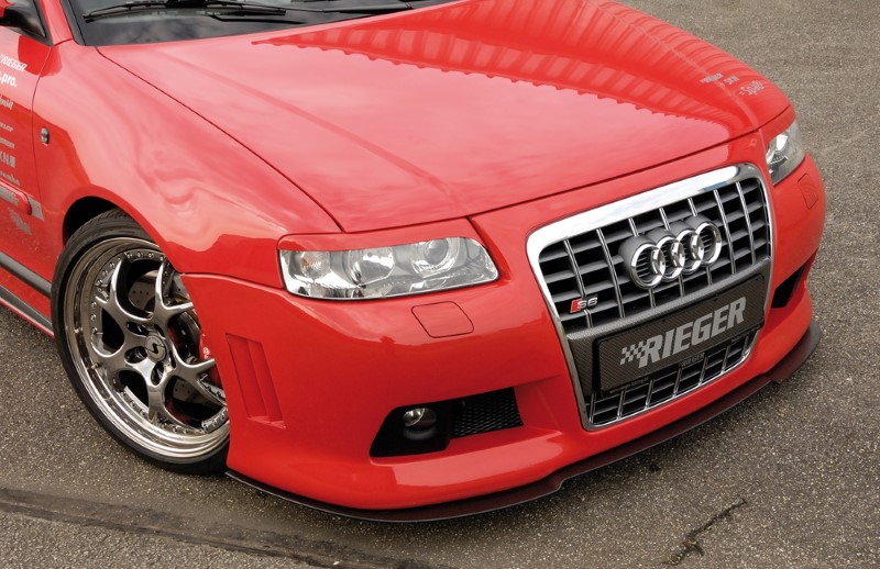 Spoilerzwaard Carbon voor Voorbumper Audi A6 4b vanaf model 02 R