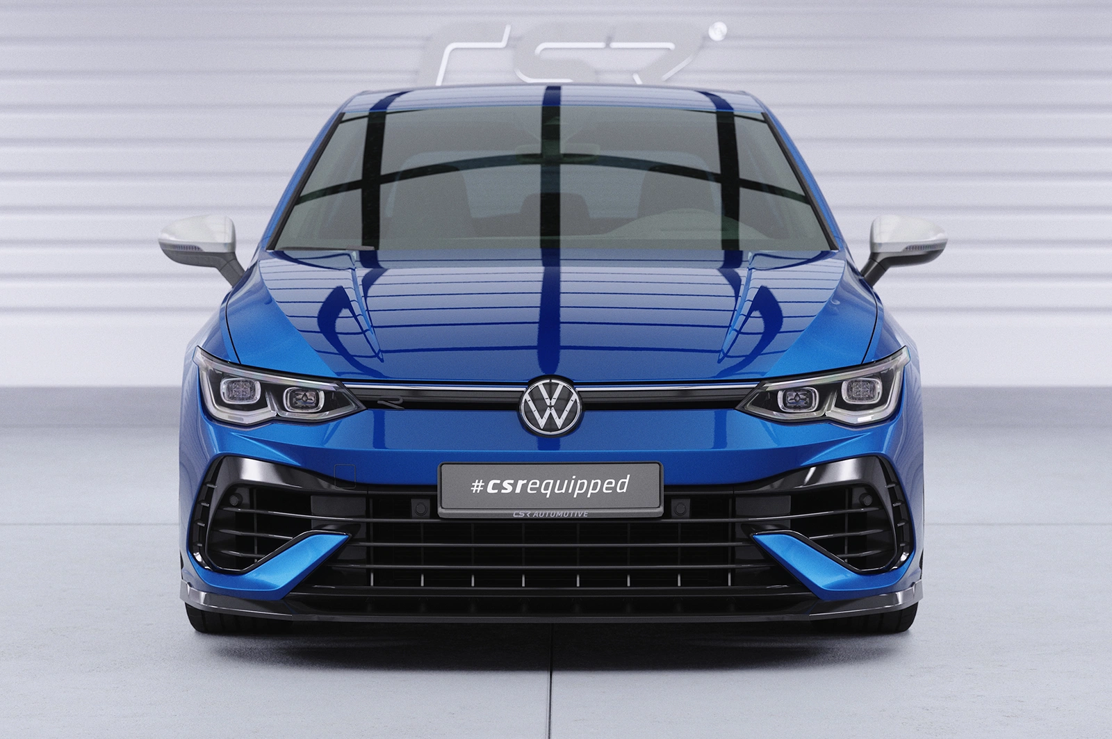 Voorspoiler VW Golf 8 (CD) R glans zwart