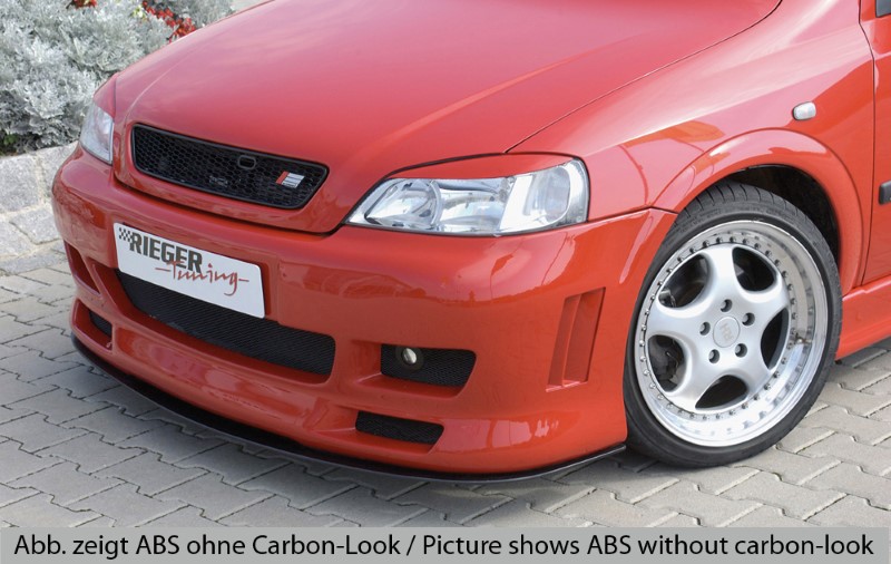 Spoilerzwaard Carbon Voorbumper Opel Astra G Rieger