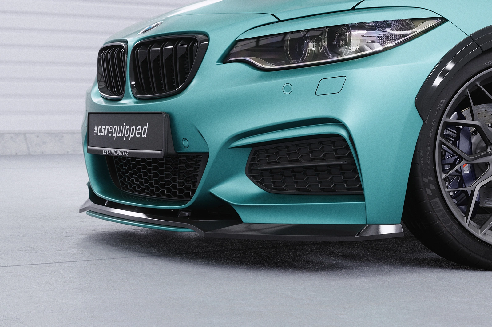 Voorspoiler BMW 2er (F22/F23) M-Paket Glans Zwart – CSR Automotive