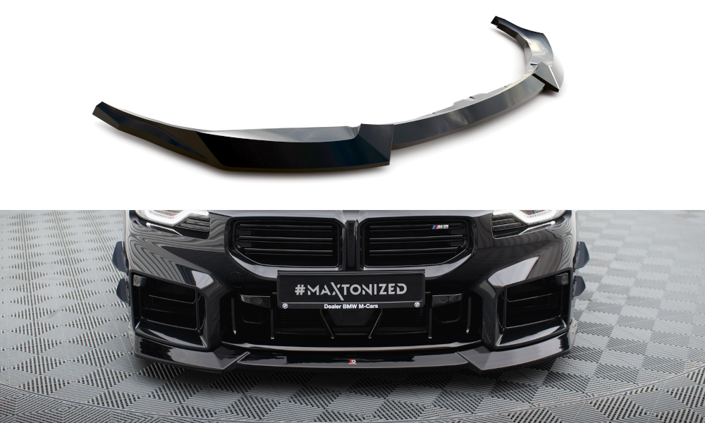 Voorspoiler V.2 BMW M2 G87 Maxton Glans Zwart